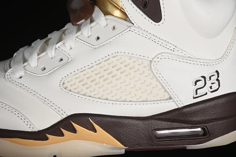 All categories Air Jordan Jordan series basketball shoes Air Jordan 5 Air Jordan 5 Retro AJ5 Joe 5 white brown DD9336-200